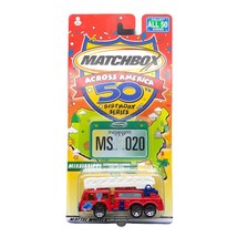 Matchbox Across America Mississippi Extending-Ladder Fire Engine Truck Red 1/64 - $12.59