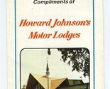 Howard Johnson Motor Lodge City Map &amp; Guide Monroe Louisiana 1975 - $21.81