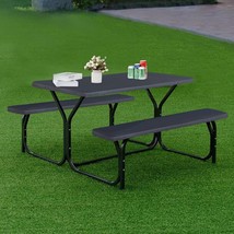 Outdoor Indoor Picnic Table Cover Waterproof Elastic w/ Bench Cover 30&quot; x 72&quot; - £15.97 GBP