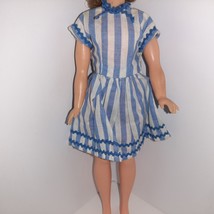 Ideal Tammy Doll Handmade/Clone Blue Striped Dress Fashion Clothes - £6.27 GBP