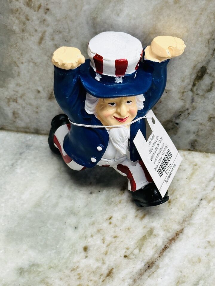 July 4th Ceramic Independence Day  Patriotic Figurine/Table Top:3Inches - $19.26