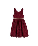 American Princess Girls Size 8 Maroon Red Beaded Waistband Sleeveless Ch... - £18.49 GBP