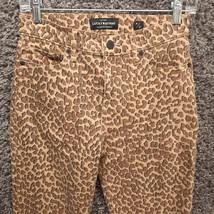 Lucky Brand Jeans Women 27 Brown Cheetah Leopard Print Stretch Ava Skinny Pants - £13.36 GBP