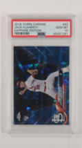 2018 Topps Chrome Jack Flaherty Sapphire Edizione PSA 10 Gemma come Nuov... - $118.79