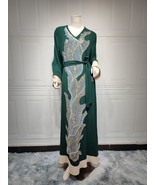 SALE New Moroccan Dubai Kaftans Farasha Abaya Dress Very Fancy Long Gown - $83.75