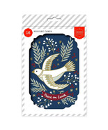 Green Inspired 16ct Dove Holiday Greeting Card and Envelope with Inside ... - $10.40