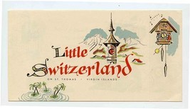 Little Switzerland on St Thomas Virgin Islands Brochure 1950&#39;s - $17.82