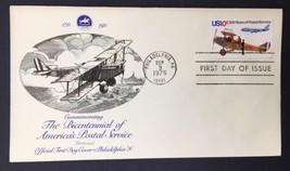 Bicentennial Of America’s Postal Service Airplane Sept 3, 1975 First Day... - $4.00