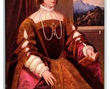 Portrait of Isabella of Portugal by Titian UNP DB Postcard U25 - $3.91
