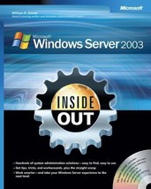 Microsoft  Windows Server™ 2003 Inside Out by William R. Stanek - Very Good - £13.06 GBP