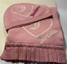 Juicy Couture Dress Up Heart Knit Beanie Hat and Scarf Set - $28.45