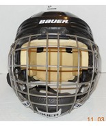 Bauer HH3000S Ice hockey Black Helmet with FM4000 S Face mask Size Small - $35.13