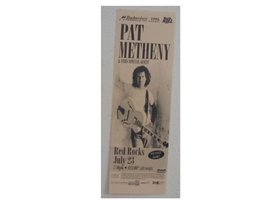 Pat Metheny Poster Handbill Red Rocks 95 - £117.67 GBP