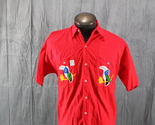 Vintage Button Down Shirt - San Blas Panama Patched Tropical Birds - Men... - £59.94 GBP