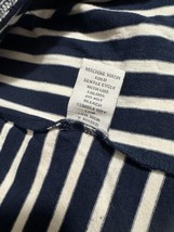 Keren Hart Women's Small Black & White Stripes Cotton Blend Shirt Top RN#010089 image 3