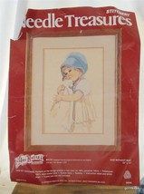 Vintage Jan Hagara Watercolor Crewel Kit &quot;Betsy&quot; 1979 - £11.22 GBP