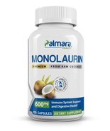 Palmara Health Premium Monolaurin 600mg, 100 Capsules - $33.22 CAD