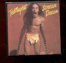 Ted Nugent SCREAM DREAM Album cover Pinback 2 1/8&quot; - $9.99