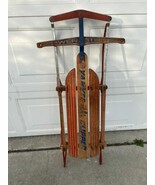 Vintage YANKEE CLIPPER SNOW  SLED FLEXIBLE FLYER (POWER STEERING) 36” - $237.61 CAD