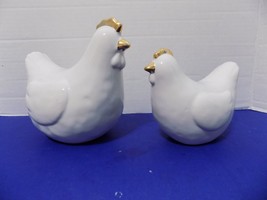 NEW Ceramic Hen Chickens Chicks Rustic Home Animal Farm House Decor  Set... - $16.69