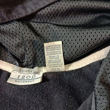 Izod Stretch Women's Black Spandex Cotton Blend Full Zip Hoodie Jacket Size L image 4