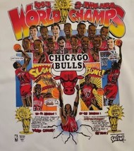 Chicago Bulls T-Shirt Single Stitch 3peat Champs Comic Strip 18-20 1993 Vtg NOS - £63.26 GBP