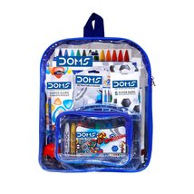Doms Smart Stationery Kit (12 pcs in KIT) with Transparent Zipper Bag - £25.31 GBP