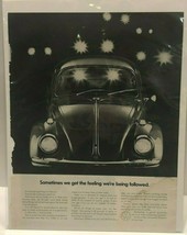 Sometimes We get the Feeling We&#39;re Being Followed Vintage Volkswagen Ad - $7.87