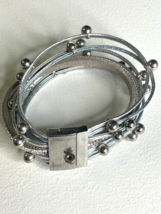 Women Multilayer Bracelet Wrap Leather Bangle Charm Bracelets Party Gift Jewelry - £6.98 GBP
