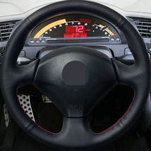 Diy Black Leather Steering Wheel Cover for Honda Civic EP3 EP2 / Acura Rsx - £29.52 GBP