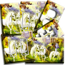 Magical Unicorn Lightswitch Outlet Wall Plate Cover Whimsical Fantasy Room Decor - £13.83 GBP+