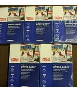 250 Sheets Office Depot High Gloss Photo Paper for InkJet Printers 4&quot; x 6&quot; - £25.50 GBP