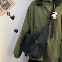 Harajuku Techwear Canvas Bag Crossbody Bags For Women Handbag Purses And Handbag - £27.74 GBP