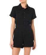 Joe&#39;s 45JW2SS3001 Gauze Romper SZ XS Black $218 - $1,989.35 MXN