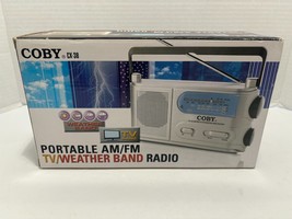 Coby CX-38 Portable AM/FM Weather Band Radio BRAND NEW - $12.38