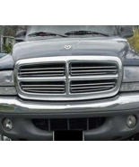 FITS 1997-2004 DODGE DAKOTA CHROME GRILL GRILLE KIT 1998 1999 2000 2001 ... - £23.98 GBP