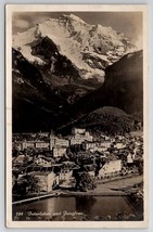 Switzerland Interlaken And Jungfrau RPPC To Stanton Family Norwich Postcard W22 - £7.15 GBP