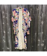 Vintage 1940’s Japanese Yukata Purple floral kimono - £196.59 GBP