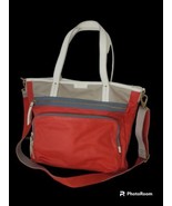 Fossil Karli Crossbody Bag Leather Red Blue And White - £19.38 GBP