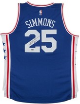 BEN SIMMONS Autographed Philadelphia 76ers Away Blue Jersey UDA - £571.83 GBP