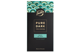 Fazer Pure Dark 70% cocoa Mint chocolate bars 95g (set of eight) - $44.54