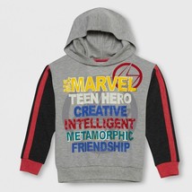 Girls&#39; Marvel Rising Ms. Marvel Graphic Hoodie - Heather Gray Medium Siz... - £12.11 GBP