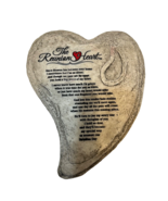 Vintage Dicksons The Reunion Heart Spiritual Heart Shaped Resin Wall Pla... - $19.58