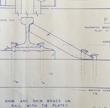 1974 Railroad Bangor Aroostook Original Blueprint Shimming Bracing H5b D... - $50.62