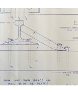1974 Railroad Bangor Aroostook Original Blueprint Shimming Bracing H5b D... - $70.91 CAD