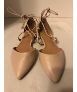 Halogen Oliver Ankle Wrap Pointed-Toe Flat Size 5.5, Blush - $26.15 CAD
