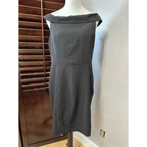 Sam Edelman Womens Shift Dress Black Mini Off Shoulder Sleeveless Zipper 12 New - £38.16 GBP