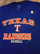 Texas Rangers T-Shirt Official MLB Genuine Merchandise Size Large New with Tags - £8.55 GBP