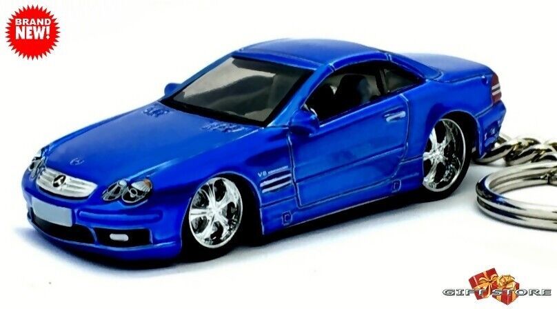 RARE KEYCHAIN BLUE MERCEDES SL CLASS SL500/SL55 CUSTOM Ltd Ed GREAT GIFT