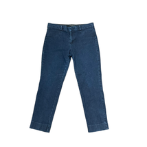 Banana Republic Crop Jeans Size 6 Sloan Fit Blue Denim Womens Stretch 31X25 - $19.79